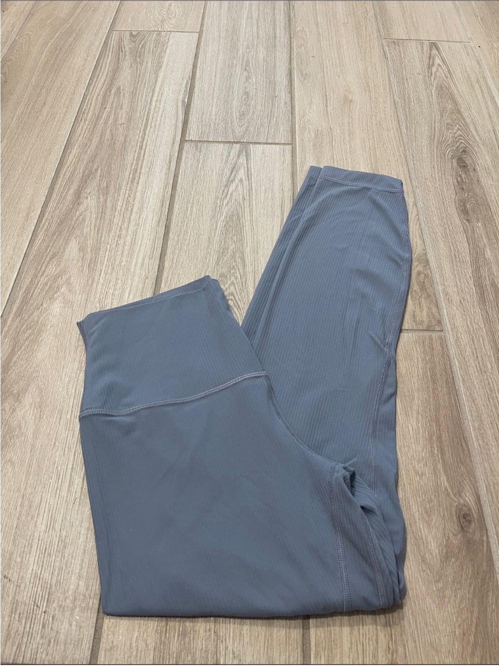 Lululemon Align Ribbed High Rise Pants 25" Belgium Blue Sz 6